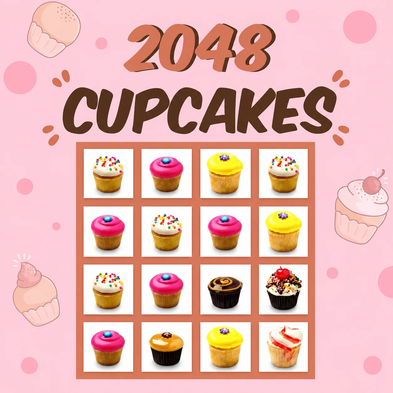 Play 2048 Cupcakes online