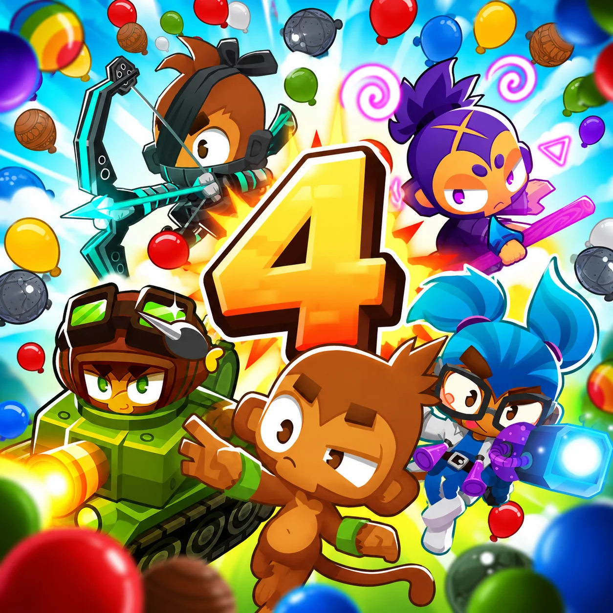 Play Bloons TD4 free online