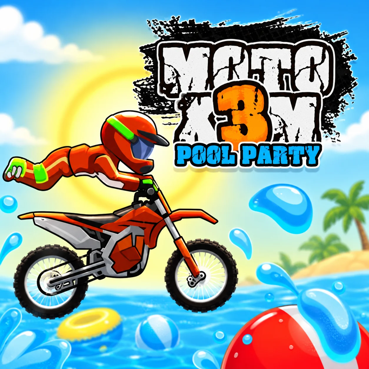 Play Moto X3M Pool Party online