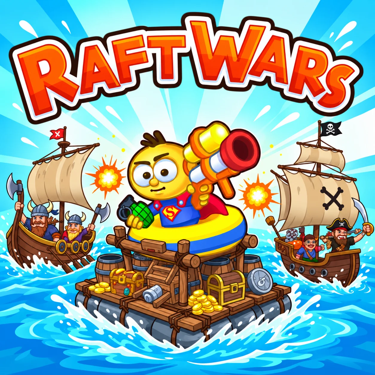 Play Raft Wars free online